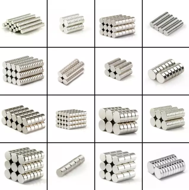 ★TheQ★ Neodym Supermagnet Scheibenmagnete Starke Magnete Ø2-Ø100 mm