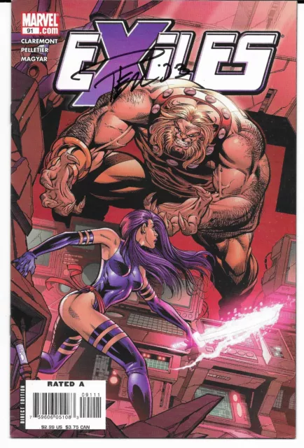 Exiles #91 SIGNED by Paul Pelletier - VF/NM - Marvel Comics - Chris Claremont
