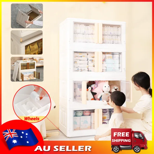 Heavyduty Storage Containers Cabinet Large Toy Organisers Stackable Box Wardrobe