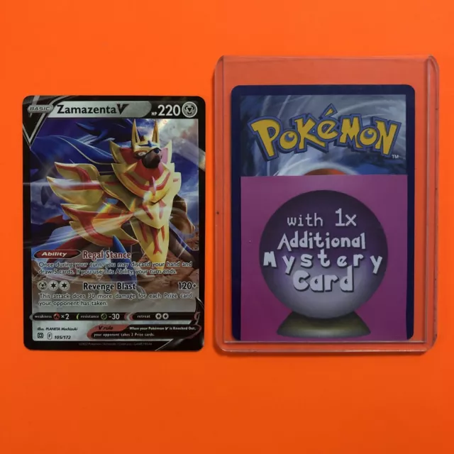 Pokemon Zamazenta V! Brilliant Stars! 105/172! Ultra Rare! In Hand! NP!