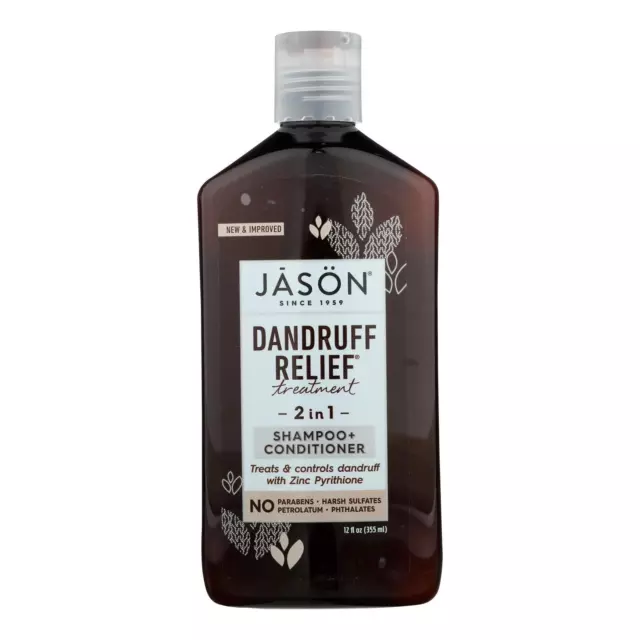 Jason Natural Products Shampoo and Conditioner - Treatment - Dandruff Relief ...