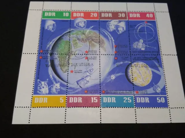 Briefmarken - KB "5 Jahre Weltraumflüge" - Mi. 926-933 mit Sonderstempel