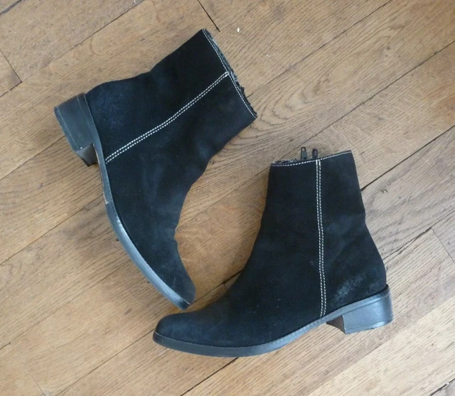 🌼 Bottines en Daim Noir- Pointure 37- Elite