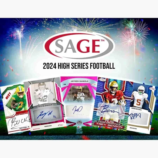 2024 SAGE FOOTBALL High Series Hobby BOX Factory Sealed 24SAFHI 207.99