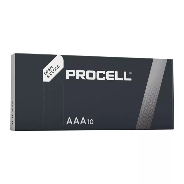 10 Pack of NEW Duracell PROCELL AAA Batteries LR03 MN2400 Alkaline Batteries