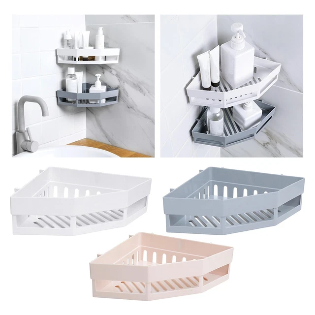 Mensola angolare da 1 pezzo per bagno, portaoggetti da parete per doccia, scaffale portaoggetti in acciaio inossidabile, mensola angolare triangolare | Leroy Merlin