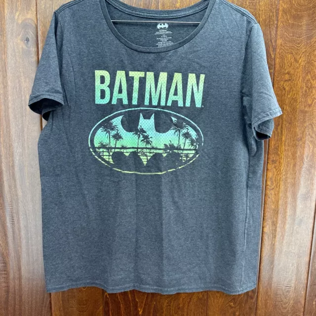 BATMAN DC COMICS Mens T-Shirt Shirt XL Palm Trees Tropical Grey $8.99 ...