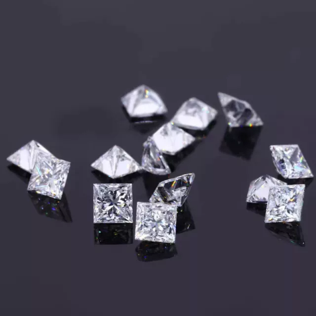 1.5mm~9mm Princess Cut Moissanite Loose Stone D Color VVS1 Gemstones For Jewelry 3