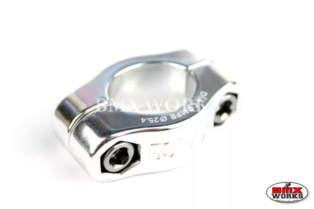 Genuine Dia-Compe MX1500 25.4mm 2 Bolt Seat Clamp Silver - Old School BMX Style