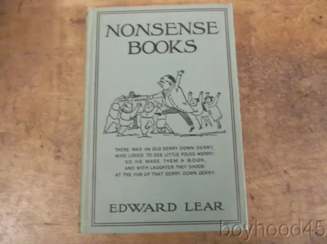 Nonsense Books by Edward Lear-Circa 1920s-1930s-CONTAINING ALL VERSES & PICTURES