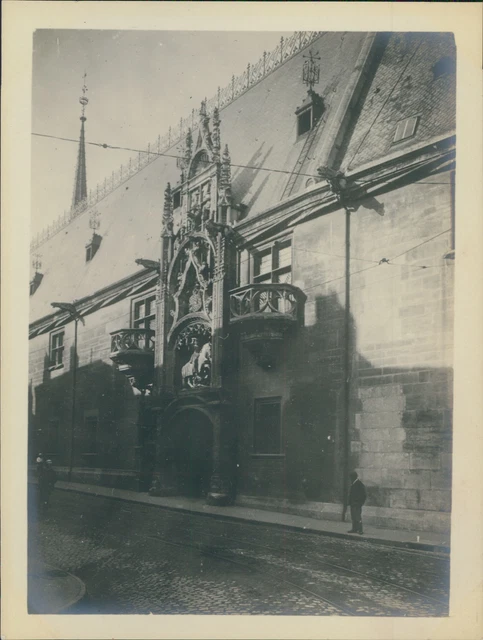 Tirage Argentique Vintage Circa 1910 - À Vélo - Format 8x11 Cm
