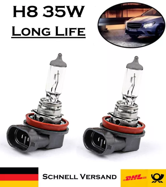 2x Jurmann H8 35W 12V Original Long Life Ersatz Scheinwerfer Halogen Lampe