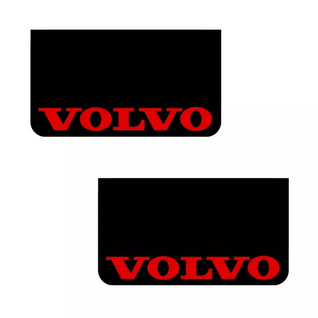 Volvo van Hgv mudguard truck 36 x 64 cm smooth PVC black flap red SMS