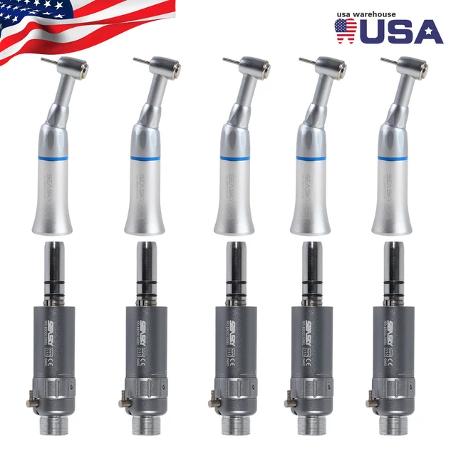 FG1.6mm Burs Dental Contra Angle Handpiece Low Speed 2/4H Air Motor Connector cv
