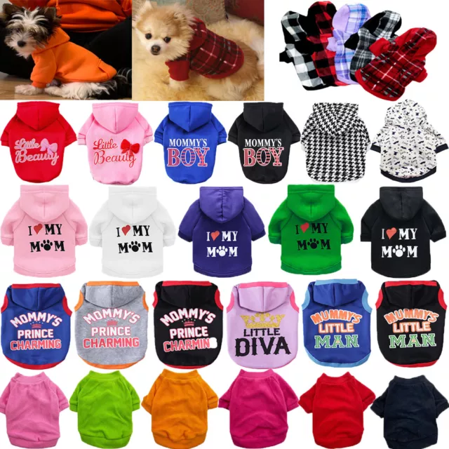 Haustier Hund Katze Kleidung Kapuzenpulli Warmer Hoodies Pullover Hundepullover