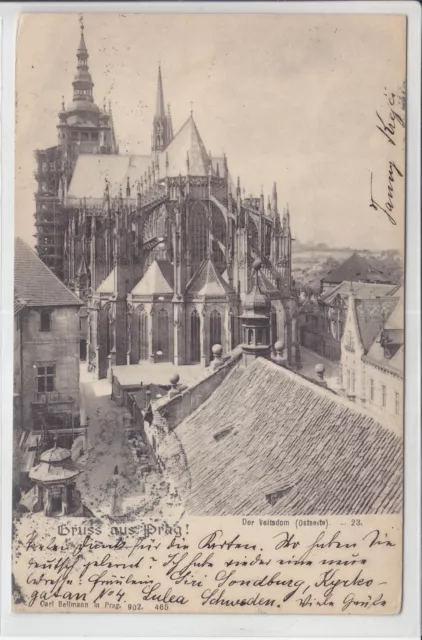 AK Praha, Prag, St. Veitsdom, Ostseite, 1902