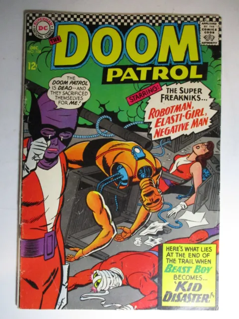 Doom Patrol #108 Beast Boy Becomes Kid Disaster, VG+, 4.5 (C), OWW Pages