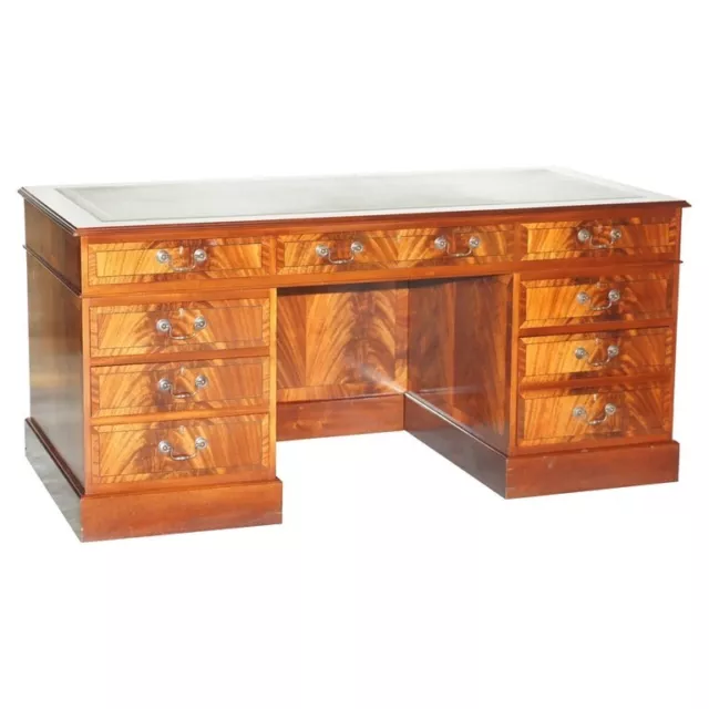 Antique Flamed Mahogany Desk From Princess Diana's Family Home Spencer House