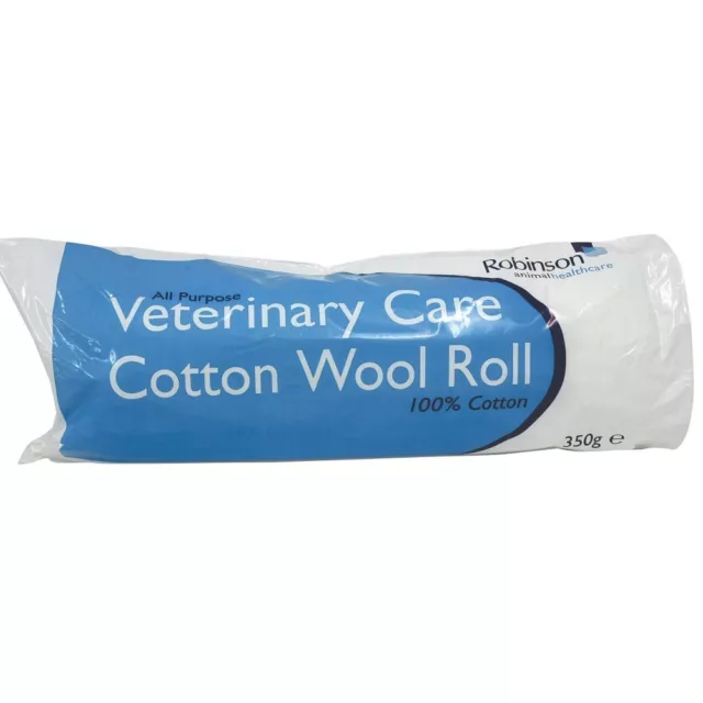 Robinson Veterinary Care Cotton Wool Roll 350g - Equestrian / Horse / Animal