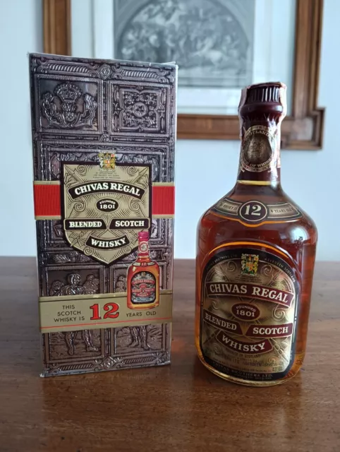 Rare Chivas Regal Blended Scotch Whisky  43° 75cl 12 Years Old Scatola Originale