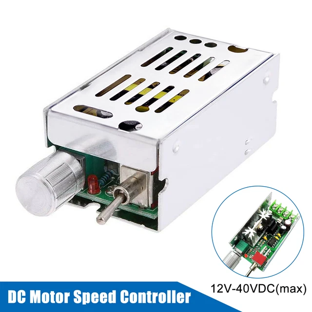 12V-40V 120W DC Motor Speed Controller PWM Regulator Reverse Switch ...