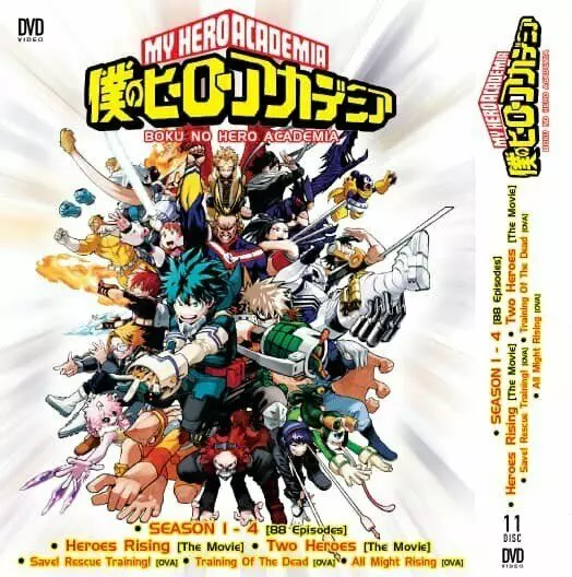 Anime DVD Boku No Hero Academia Season 1-5 *English Dub* Ep.1-113 End + 3  Movies