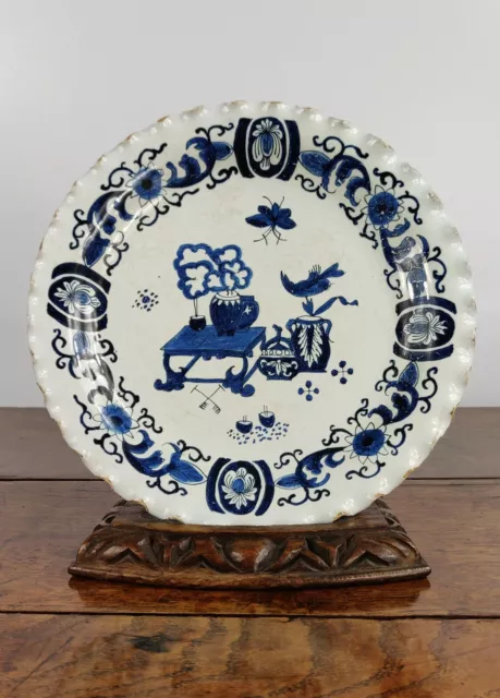 A Late 17th - Early 18th Century Delft Stand.