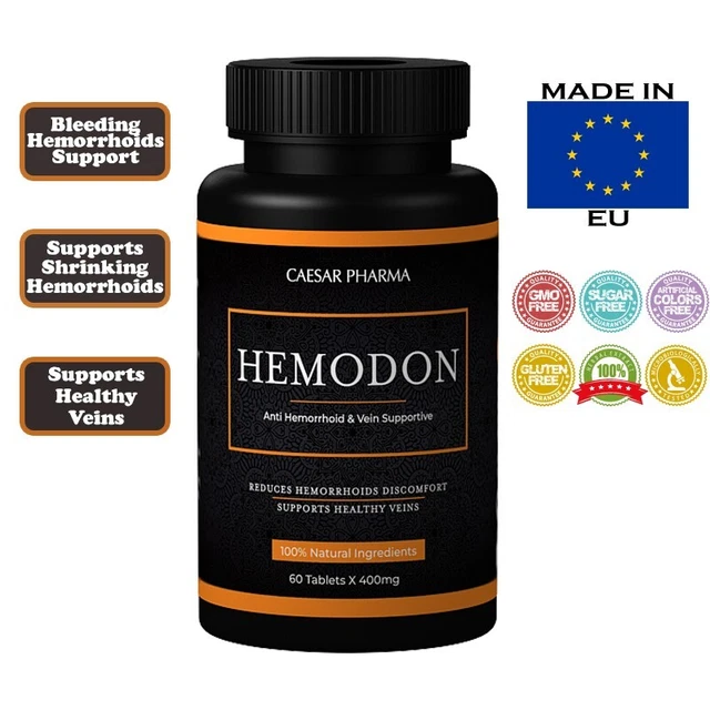 HEMORRHOIDS RELIEF PILES Aid 60 Tablets Prevents Bleeding Inflammation