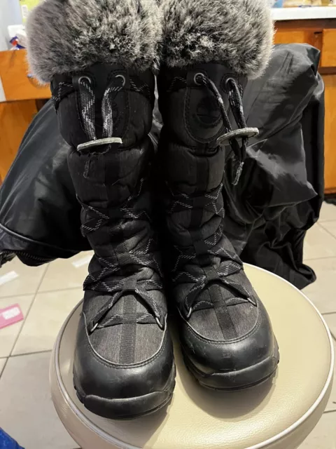 Timberland Women's Tall Waterproof Black Boots Size 7.5