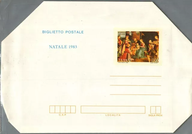 Intero Biglietto Postale - Repubblica - 1983 - Natale - 300 L