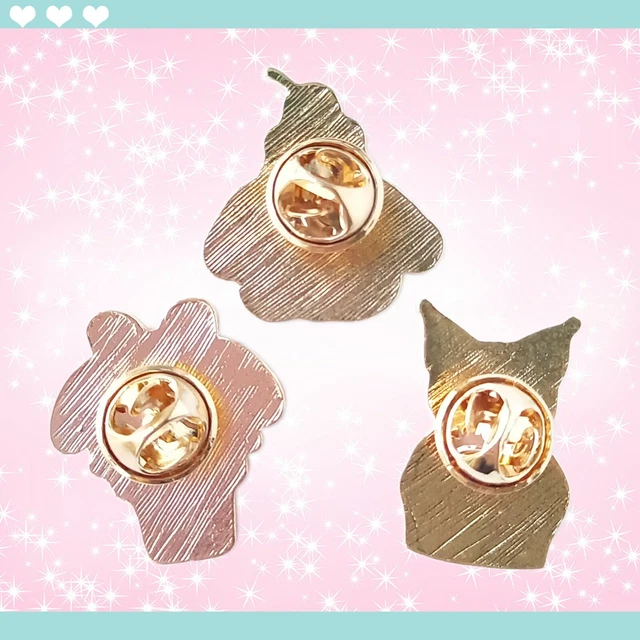 SET OF 3 Sanrio Cinnamoroll My Melody Kuromi Enamel Pin Badge Brooch