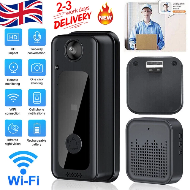 WIRELESS SMART VIDEO Doorbell WiFi Security Camera Bell Phone Door Ring ...