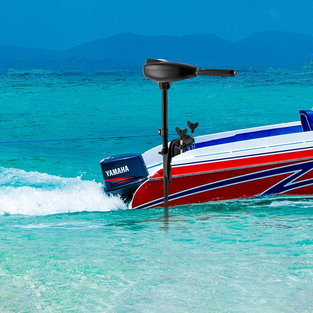 Electric Trolling Motor 85 lb 24V Thrust Saltwater Transom Mounted Fishing Boat
