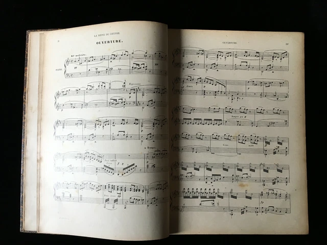 ¤ Partition reliée ancienne - HALEVY - LA REINE DE CHYPRE - PIANO & CHANT 5