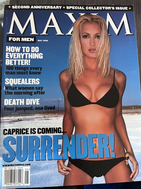 CAPRICE MAXIM MAGAZINE May 1999 Carmen Electra Bleeth Bridget Fonda £7. ...