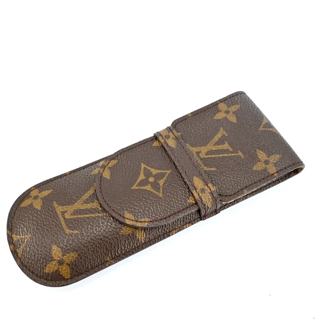 LOUIS VUITTON Etui Styro Monogram Leather Pen Case M62990 P2051Y509