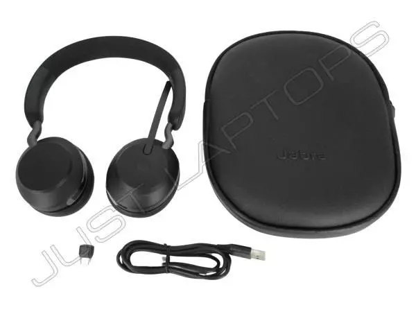 Jabra Evolve2 65 Ms Stereo Bluetooth Headset Mikrofon Usb-C Dongle Tragetasche