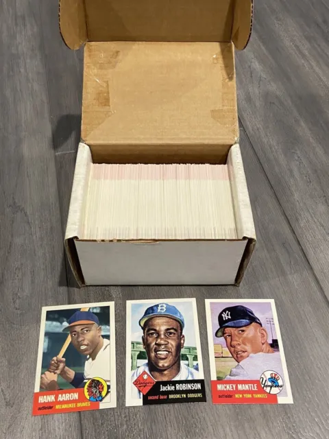 1991 Topps Archives Ultimate 1953 Series Complete Baseball Set 1-337 MANTLE +!