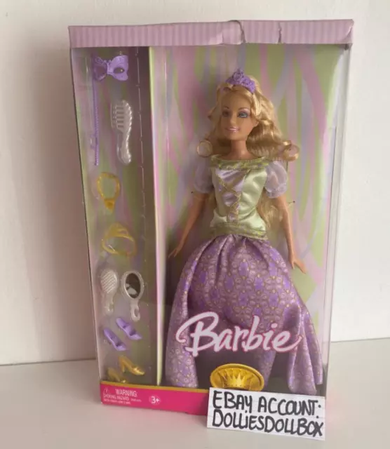 RARE 2006 Vintage Masquerade Ball Princess Blonde Barbie in Lavender Gown NRFB