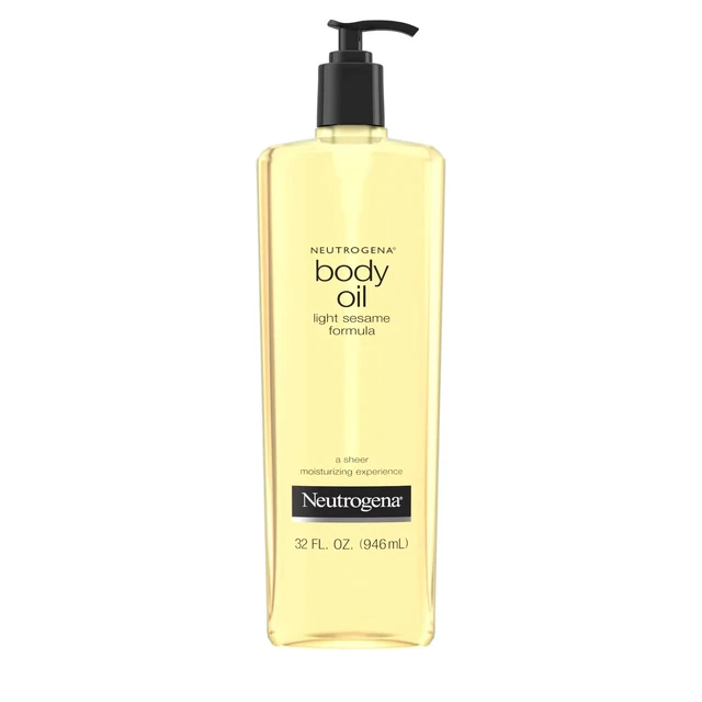 Neutrogena Body Oil, Light Sesame Formula Large 32 Fluid Ounce - New - No Seal Neutrogena Body Oil, Light Sesame Formula Large 32 Fluid Ounce - New - No Seal