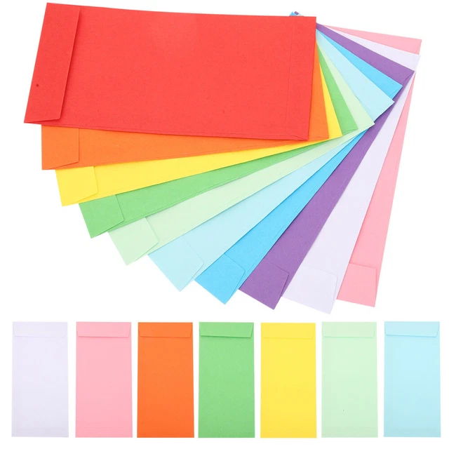 120pcs Bargeldumschläge Geldumschläge Budgetumschläge farbige Papierumschläge