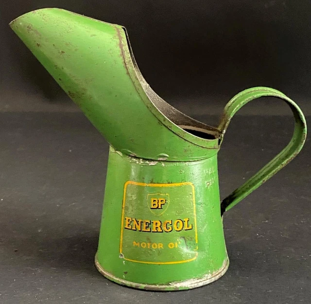 BP ENERGOL MOTOR Oil Pourer Half Pint Jug Vintage Garage Advertising