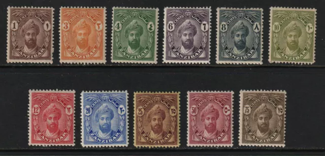 Zanzibar 1926-27 Sultan set Sc 184-94 MLH VF fresh CV $70.25