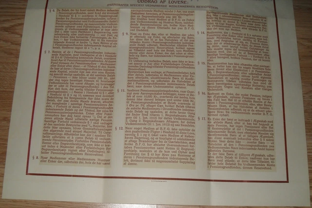 seltener alter MEISTERBRIEF BÄCKER 1941 Kopenhagen DÄNEMARK antik 5