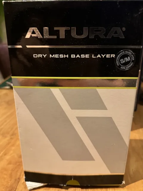Mens Altura Dry Mesh Base Layer Short Sleeve White S-M AL27DRY8S New Tag Cycling