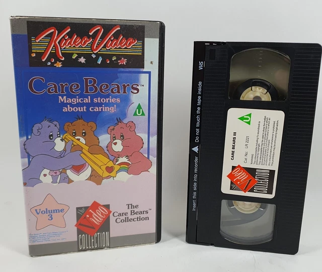 CARE BEARS VOLUME 3 VHS Video Cassette Tape Kideo Video 1985 Kenner £7.