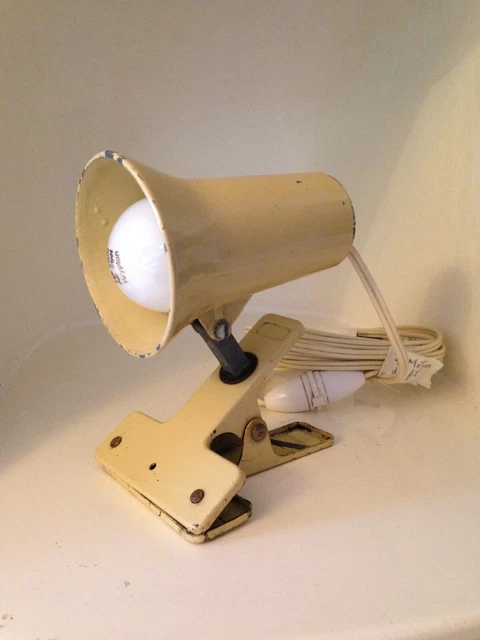 Lampe Spot à Pince Lita En Métal Années 70 Seventies Atelier Luminaire Ancien Vintage Lamp 7173