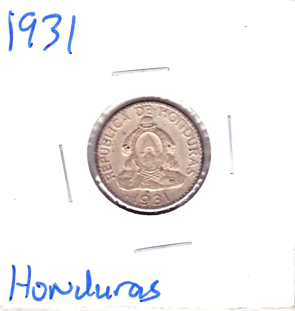 1931P Honduras 20 Centavos (KM-73)  .0723 ASW Silver!