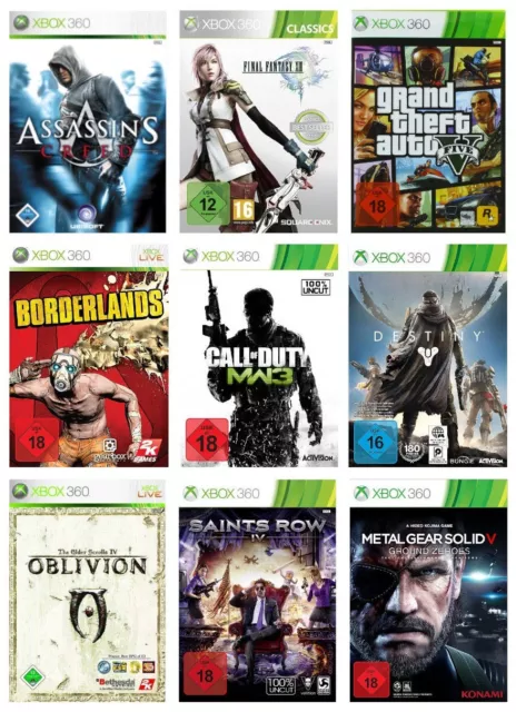 Xbox360 Microsoft Spiele AUSWAHL I Spielesammlung I Fantasy Destiny GTA Halo