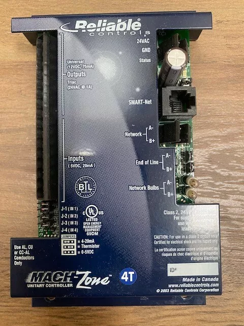 Reliable Controls - Mach-Zone 4T controller